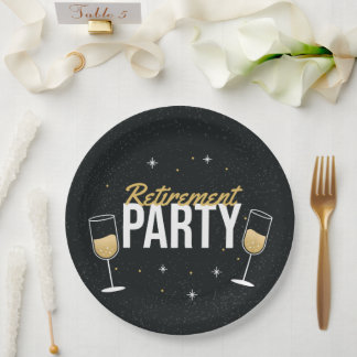 The Sparkling Send‑Off Cheers to Retirement Plate