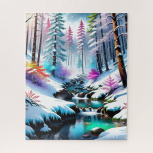 The sparkling snow in the picture is so beautiful! jigsaw puzzle