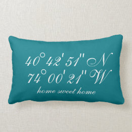 The Special Places | Geographical Coordinates Lumbar Cushion