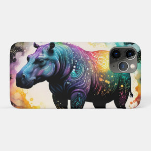 The Spectral Hippo: A Holographic Journey iPhone 11 Pro Case