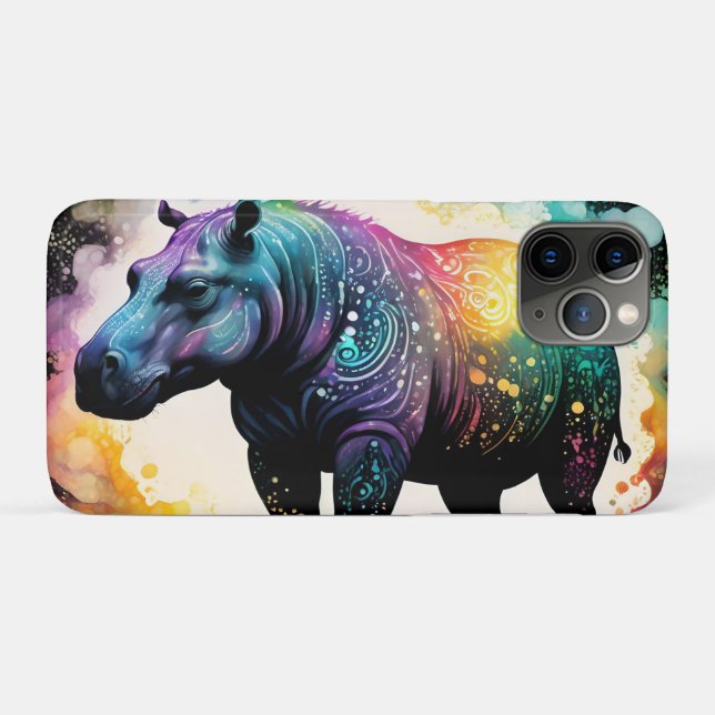 The Spectral Hippo: A Holographic Journey Case-Mate iPhone Case (Back (Horizontal))