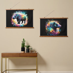 The Spectral Hippo: A Holographic Journey Hanging Tapestry