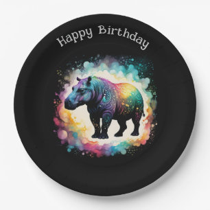 The Spectral Hippo: A Holographic Journey Paper Plate