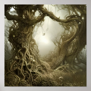 The Spellbound Tree Fantasy Art Poster
