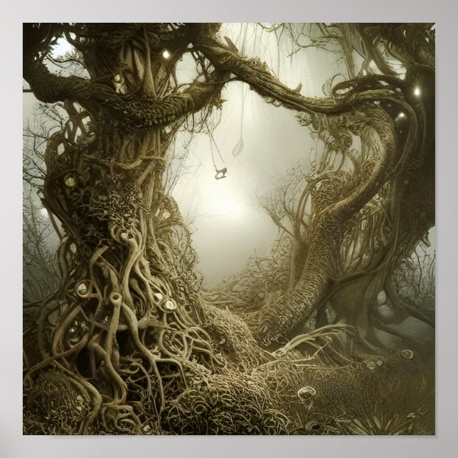 The Spellbound Tree Fantasy Art Poster (Front)