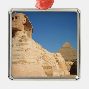 The Sphinx and The Pyramid of Khafre, Giza Metal Tree Decoration