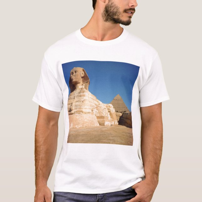 The Sphinx and The Pyramid of Khafre, Giza T-Shirt (Front)