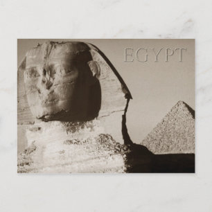 The Sphinx and the Pyramid of Menkaure, Egypt Postcard