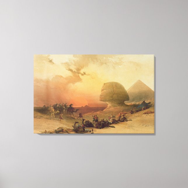 The Sphinx at Giza Canvas Print (Front)