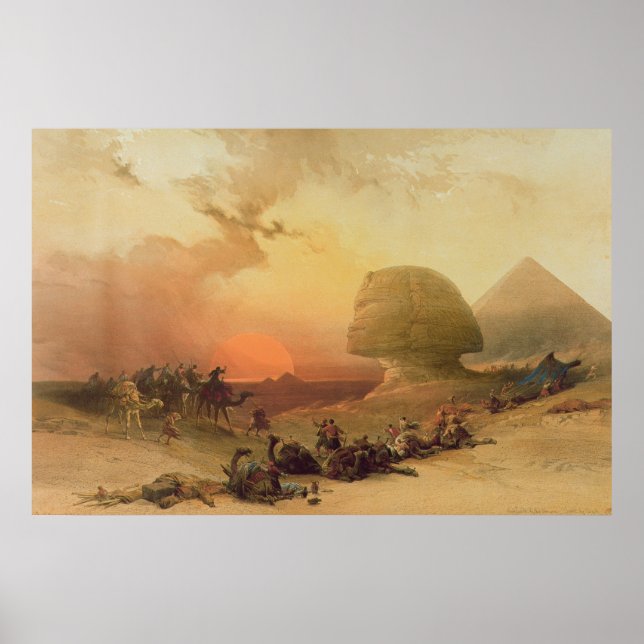The Sphinx at Giza Poster (Front)