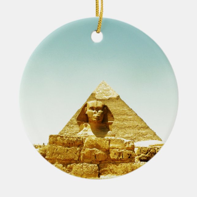 The Sphinx Ceramic Tree Decoration (Front)