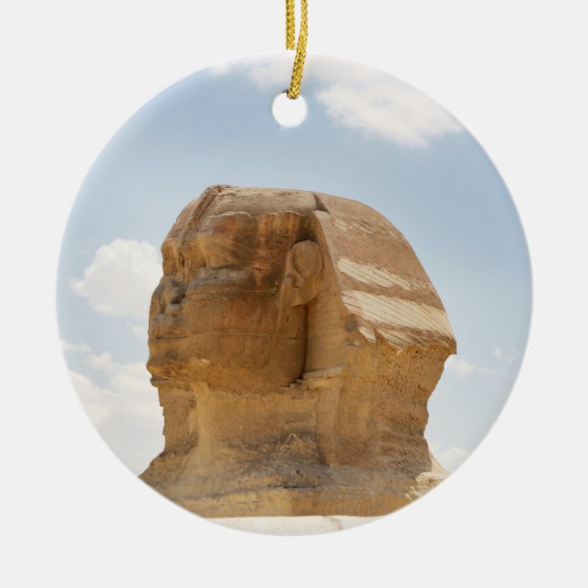 The sphinx ceramic tree decoration (Front)