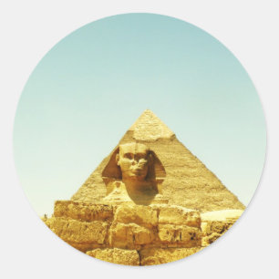 The sphinx classic round sticker