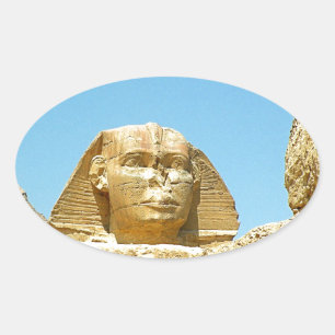 The sphinx oval sticker