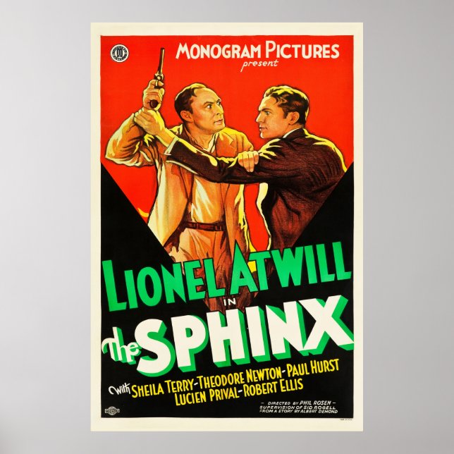 The Sphinx - Vintage 1933 movie poster (Front)