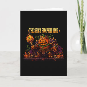 The Spicy Pumpkin King Halloween Art Card