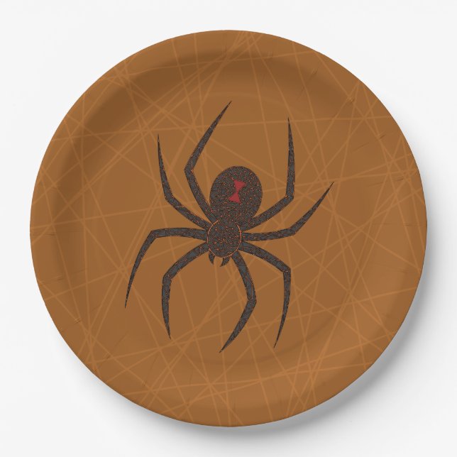 The Spider's Web Paper Plate (Front)