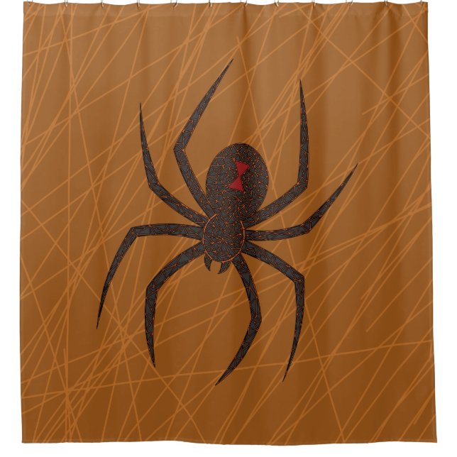 The Spider's Web Shower Curtain (Front)