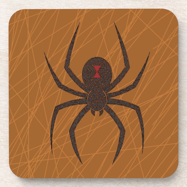 The Spider's Web Square Coaster (Front)