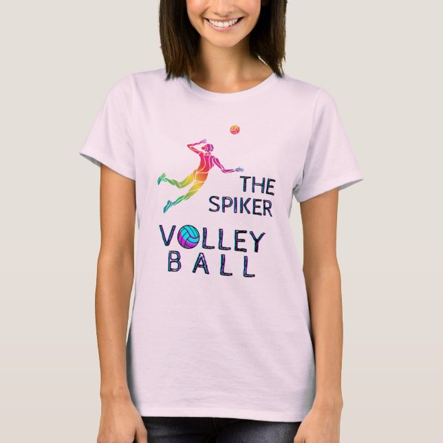 The Spiker Volleyball T-Shirt (Front)