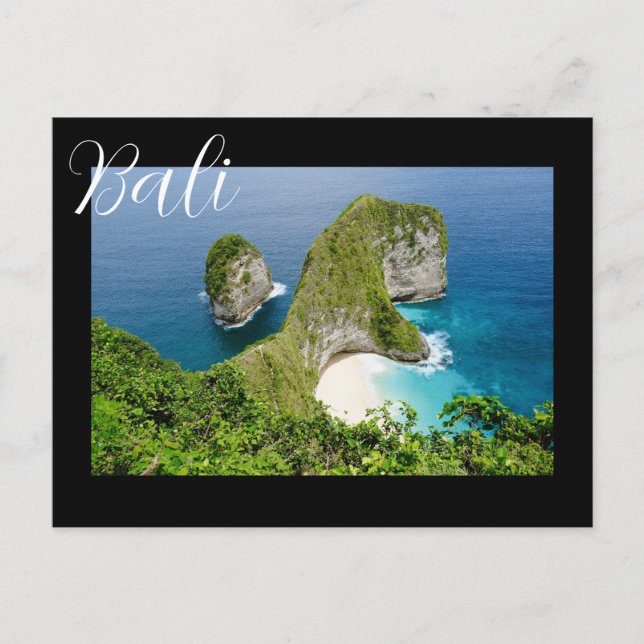 The Spine of the Earth — Bali’s Sacred Descent Postcard (Front)