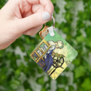 The Spinner by Vincent van Gogh Key Ring