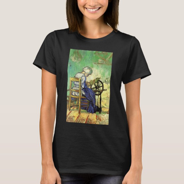 The Spinner by Vincent van Gogh T-Shirt (Front)