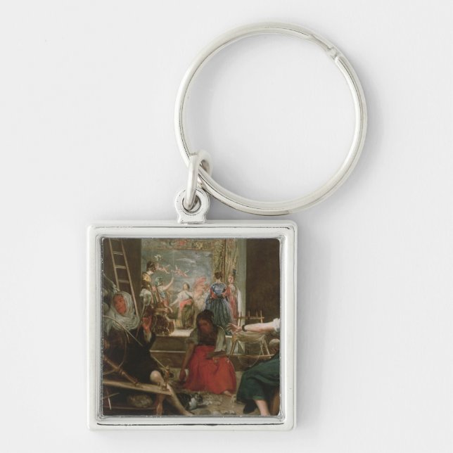 The Spinners, or The Fable of Arachne, 1657 Key Ring (Front)