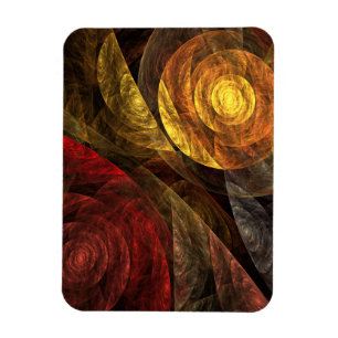 The Spiral of Life Abstract Art Premium Magnet