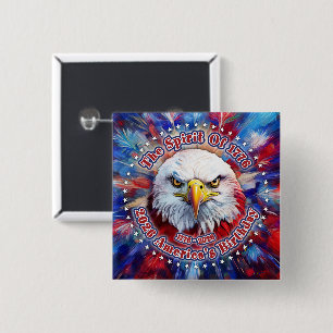 The Spirit Of 1776, 2026 America’s Red Eagle Firew 15 Cm Square Badge