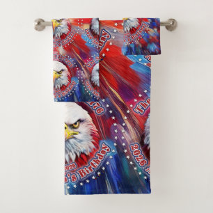The Spirit Of 1776, 2026 America’s Red Eagle Firew Bath Towel Set