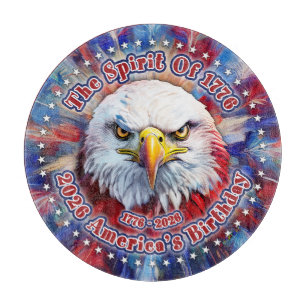 The Spirit Of 1776, 2026 America’s Red Eagle Firew Cutting Board