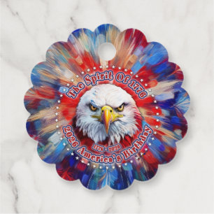 The Spirit Of 1776, 2026 America’s Red Eagle Firew Favour Tags