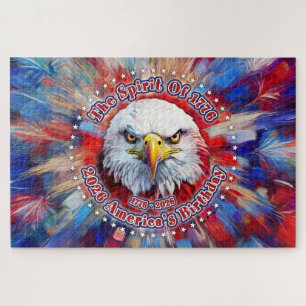 The Spirit Of 1776, 2026 America’s Red Eagle Firew Jigsaw Puzzle