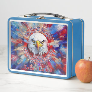 The Spirit Of 1776, 2026 America’s Red Eagle Firew Metal Lunch Box