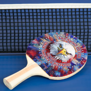 The Spirit Of 1776, 2026 America’s Red Eagle Firew Ping Pong Paddle