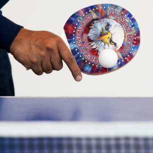 The Spirit Of 1776, 2026 America’s Red Eagle Firew Ping Pong Paddle