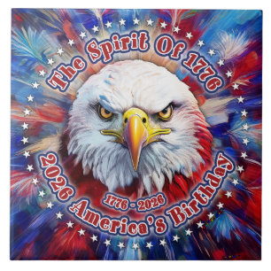 The Spirit Of 1776, 2026 America’s Red Eagle Firew Tile