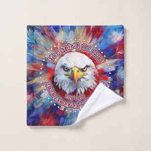 The Spirit Of 1776, 2026 America’s Red Eagle Firew Wash Cloth