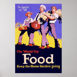 The Spirit of '18 ~ Vintage World War 1. Poster