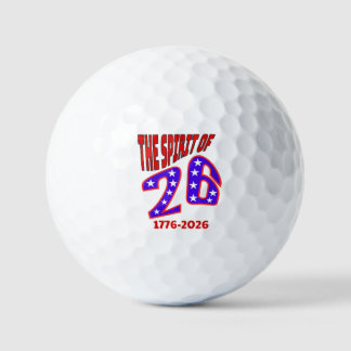 THE SPIRIT OF 26 GOLF BALLS