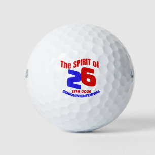 THE SPIRIT OF 26 - SEMIQUINCENTENNIAL GOLF BALLS