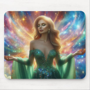 The Spirit of a Woman Laptop Desktop Computer Mouse Mat