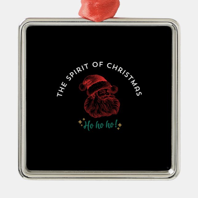 THE SPIRIT OF CHRISTMAS METAL TREE DECORATION (Front)