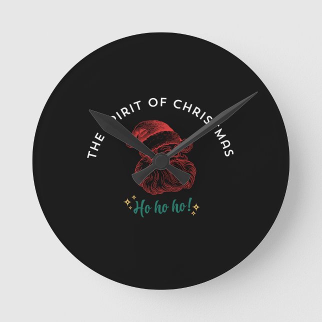 THE SPIRIT OF CHRISTMAS ROUND CLOCK (Front)