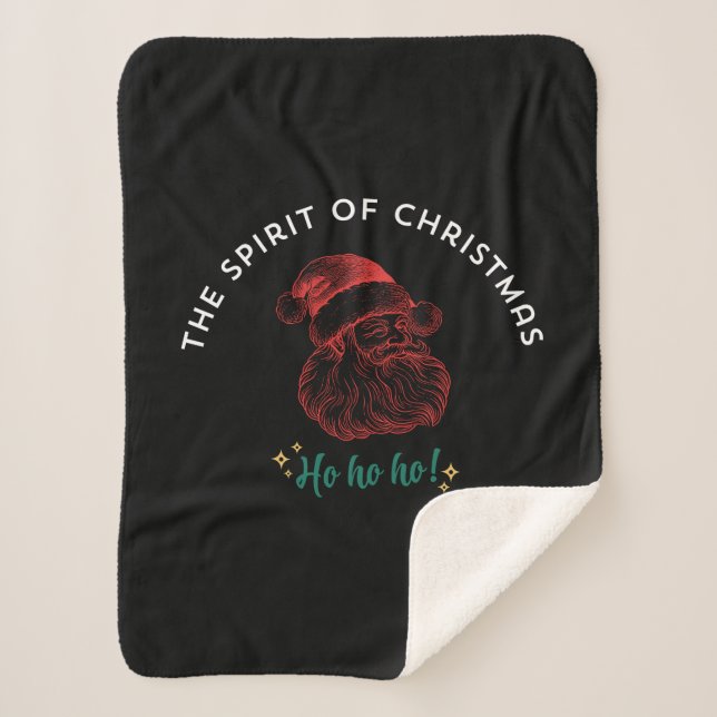 THE SPIRIT OF CHRISTMAS SHERPA BLANKET (Front)