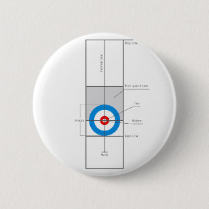 The spirit of Curling 6 Cm Round Badge