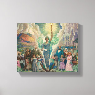 The Spirit of Education by Newell Convers Wyeth Canvas Print