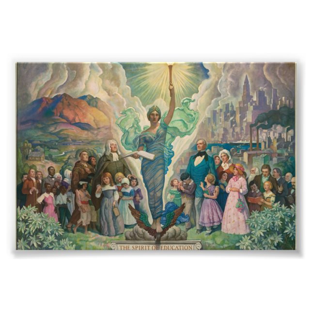 The Spirit of Education by Newell Convers Wyeth Photo Print (Front)