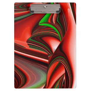 The spirit of Love and Hope Abstract 3D Rainbowart Clipboard